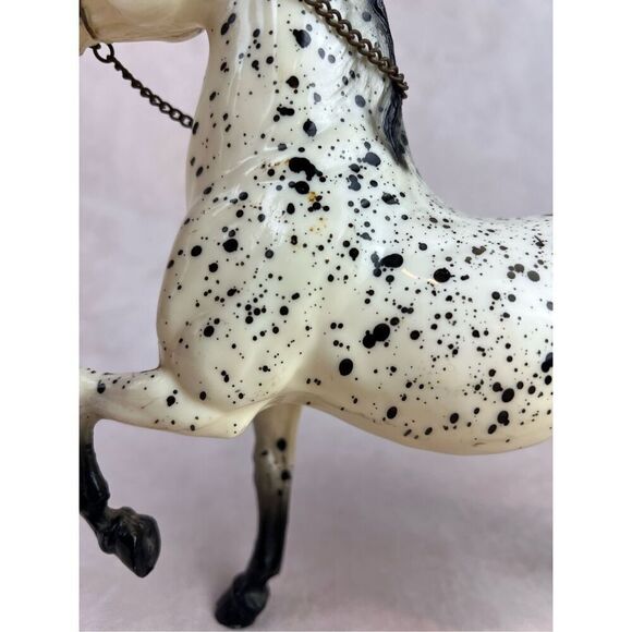 Vintage Breyer Glossy Western Prancing Horse #115 Cheyenne Leopard Appaloosa ‘63 - Picture 8 of 13